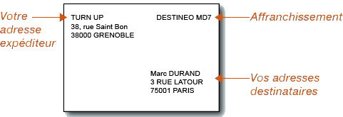 Carte "Smart" Quadri Recto 10x21cm couché DM 300g