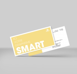 Carte "Smart" Quadri R/V 10x21cm couché DM 300g