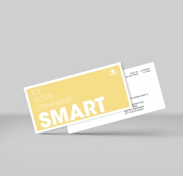 Carte "Smart" Quadri Recto 10x21cm couché DM 300g